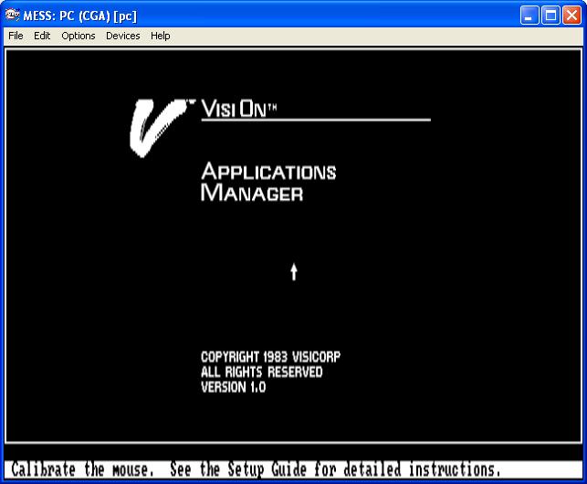 Ekran startowy programu VisiOn.